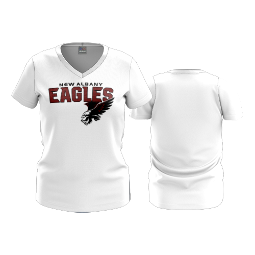 WOMENS SPIRIT V-NECK NEW-ALBANY-GOLD-14U-1