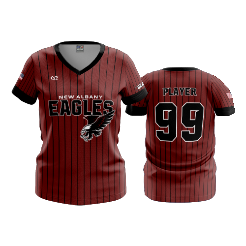 WOMENS V-NECK NEW-ALBANY-GOLD-14U-1