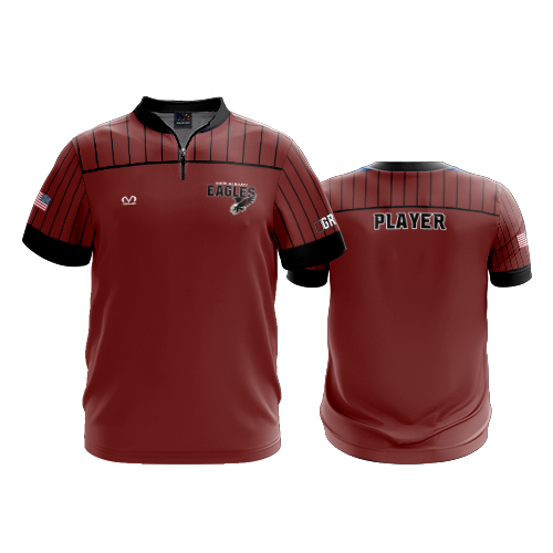 UNISEX 1/4 ZIP MICRO FIBER SHORT SLEEVE NEW-ALBANY-GOLD-14U-1