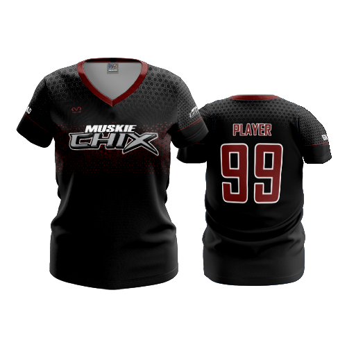 WOMENS V-NECK MUSKIE-CHIX-1