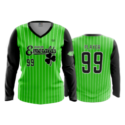 WOMENS V-NECK LONGSLEEVE OHIO-EMERALDS-1