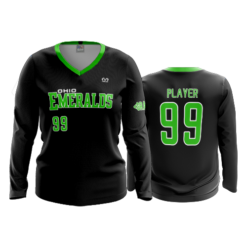 WOMENS V-NECK LONGSLEEVE OHIO-EMERALDS-2