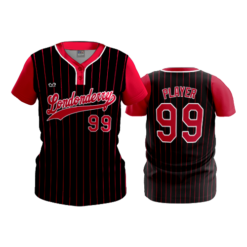 WOMENS 2-BUTTON SCOOP NECK LYCRA MESH LONDONDERRY-FIX-2