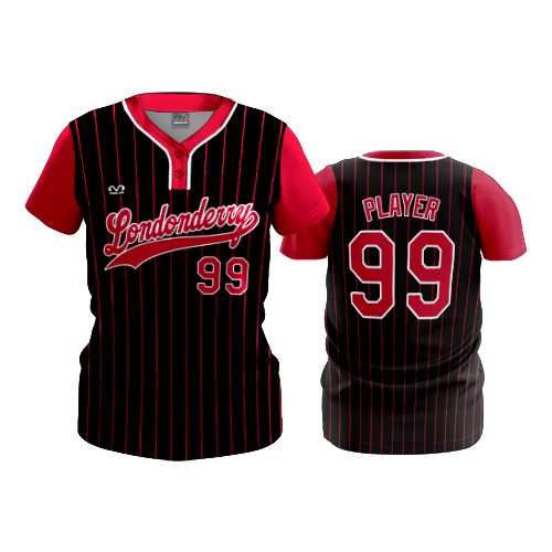 WOMENS 2-BUTTON SCOOP NECK LYCRA MESH LONDONDERRY-FIX-2