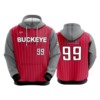 UNISEX FLEECE HOODY BUCKEYE-ELITE-FP-PIN-1