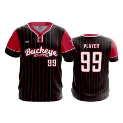 MENS 2-BUTTON SCOOP NECK LYCRA MESH BUCKEYE-ELITE-PIN-2