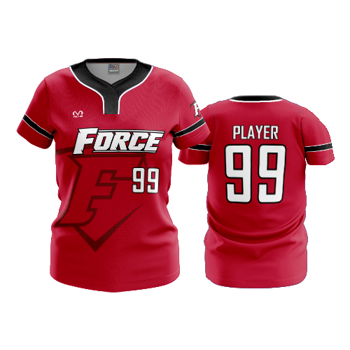 WOMENS NO BUTTON SCOOP NECK CAP-CITY-FORCE-1