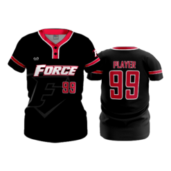 WOMENS 2-BUTTON SCOOP NECK LYCRA MESH CAP-CITY-FORCE-2