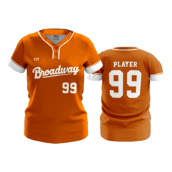 WOMENS 2-BUTTON SCOOP NECK LYCRA MESH BROADWAY-BULLETS-1