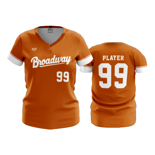 WOMENS V-NECK BROADWAY-BULLETS-1