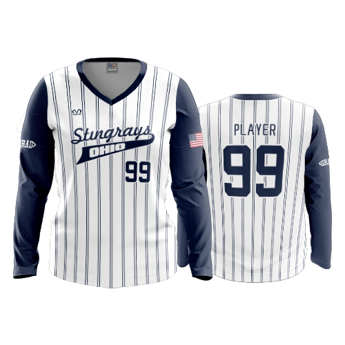 WOMENS V-NECK LONGSLEEVE OHIO-STINGRAYS-2