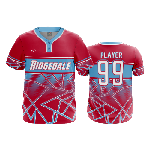 MENS 2-BUTTON SCOOP NECK LYCRA MESH RIDGEDALE-ROCKETS-2