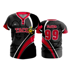 WOMENS 2-BUTTON SCOOP NECK LYCRA MESH TACO-2