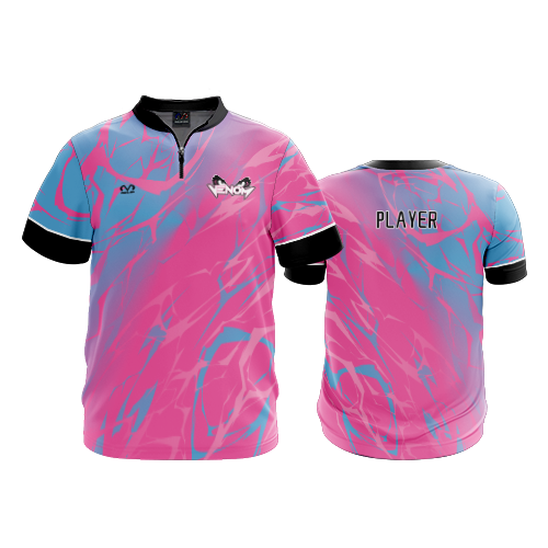 UNISEX 1/4 ZIP MICRO FIBER SHORT SLEEVE SOUTHWEST-OHIO-VENOM-1