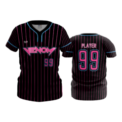 WOMENS 2-BUTTON SCOOP NECK LYCRA MESH SOUTHWEST-OHIO-VENOM-2