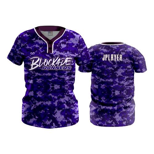 WOMENS 2-BUTTON SCOOP NECK LYCRA MESH BLOCKADE-RUNNERS-2