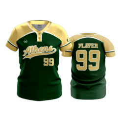 WOMENS 2-BUTTON SCOOP NECK LYCRA MESH ATHENS-BULLDOGS-1