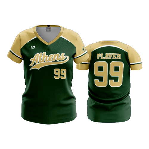 WOMENS V-NECK ATHENS-BULLDOGS-1