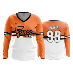 WOMENS V-NECK LONGSLEEVE FORCE-2K16-1