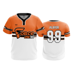 MENS 2-BUTTON SCOOP NECK LYCRA MESH FORCE-2K16-1