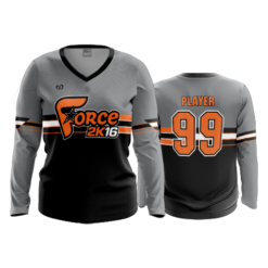 WOMENS V-NECK LONGSLEEVE FORCE-2K16-2