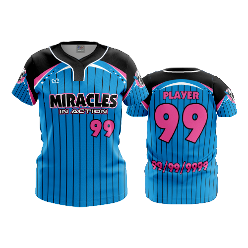 WOMENS NO BUTTON SCOOP NECK MIA-1