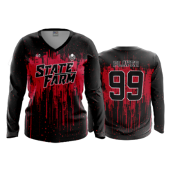 WOMENS V-NECK LONGSLEEVE STATE-FARM-1