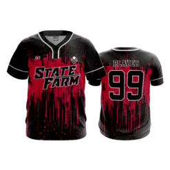 MENS 2-BUTTON SCOOP NECK LYCRA MESH STATE-FARM-1