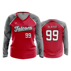 WOMENS V-NECK LONGSLEEVE MINFORD-SOFTBALL-1