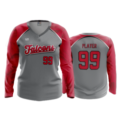 WOMENS V-NECK LONGSLEEVE MINFORD-SOFTBALL-2