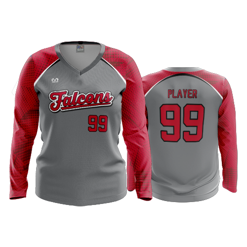 WOMENS V-NECK LONGSLEEVE MINFORD-SOFTBALL-2