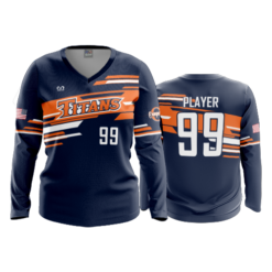 WOMENS V-NECK LONGSLEEVE TITANS-1