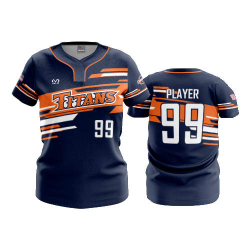 WOMENS NO BUTTON SCOOP NECK TITANS-1