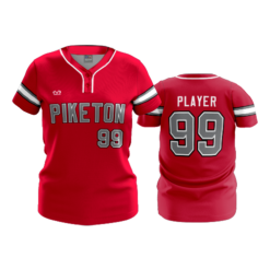 WOMENS 2-BUTTON SCOOP NECK LYCRA MESH PIKETON-HS-1