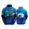 UNISEX FLEECE HOODY DC-WATER-TEAM-BLUE-WAVE-1