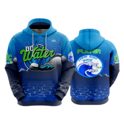UNISEX FLEECE HOODY DC-WATER-TEAM-BLUE-WAVE-1