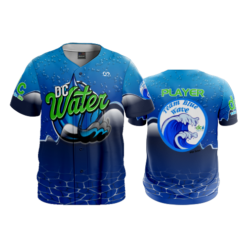 MENS HEAVYWEIGHT FULL BUTTON DOWN DC-WATER-TEAM-BLUE-WAVE-1