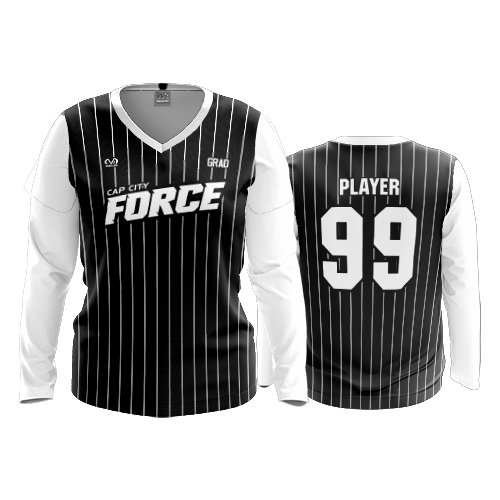 WOMENS V-NECK LONGSLEEVE CAP-CITY-FORCE-2