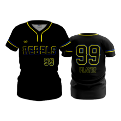 WOMENS 2-BUTTON SCOOP NECK LYCRA MESH WELLSTON-REBELS-1