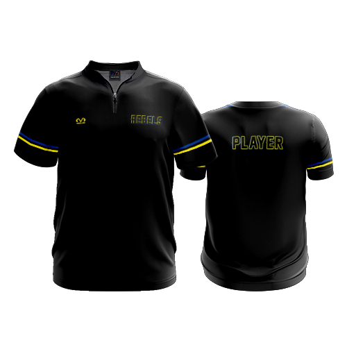 UNISEX 1/4 ZIP MICRO FIBER SHORT SLEEVE WELLSTON-REBELS-1