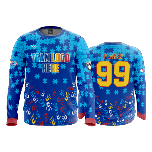 MENS SPORT CREW NECK LONGSLEEVE AUSTISM-1