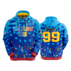 UNISEX FLEECE HOODY AUSTISM-1