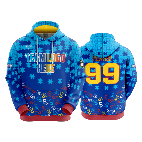 UNISEX FLEECE HOODY AUSTISM-1