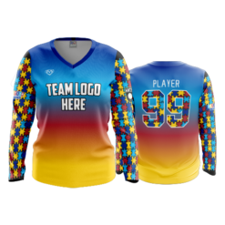 WOMENS V-NECK LONGSLEEVE AUTISM-2