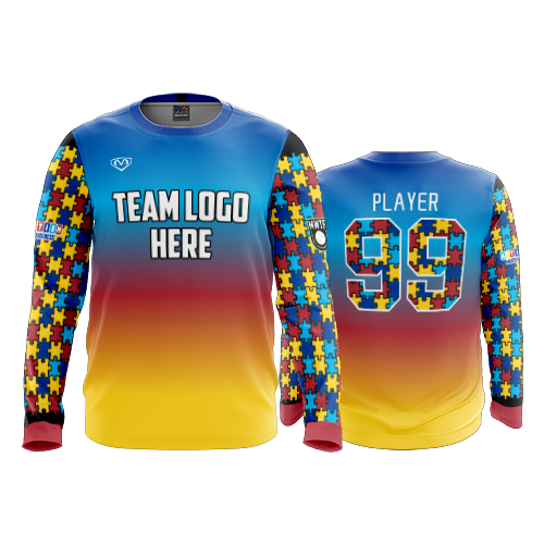 MENS SPORT CREW NECK LONGSLEEVE AUTISM-2