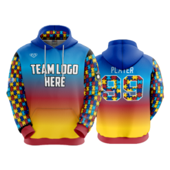 UNISEX FLEECE HOODY AUTISM-2