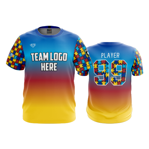 MENS SPORT CREW NECK AUTISM-2