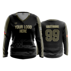 WOMENS V-NECK LONGSLEEVE TROOPS-2