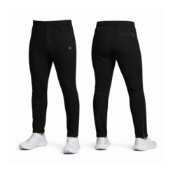 UNISEX TAPER LEG STRETCH PANT JET BLACK