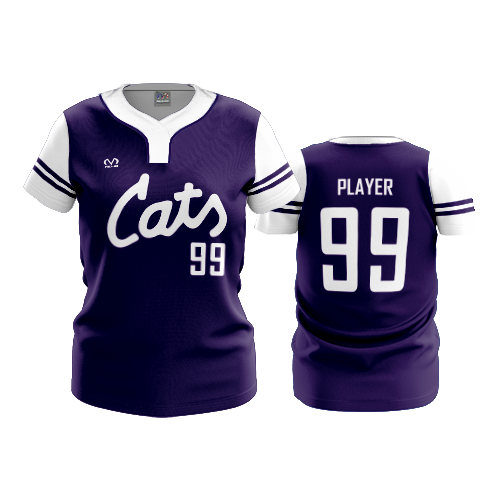 WOMENS NO BUTTON SCOOP NECK CATS